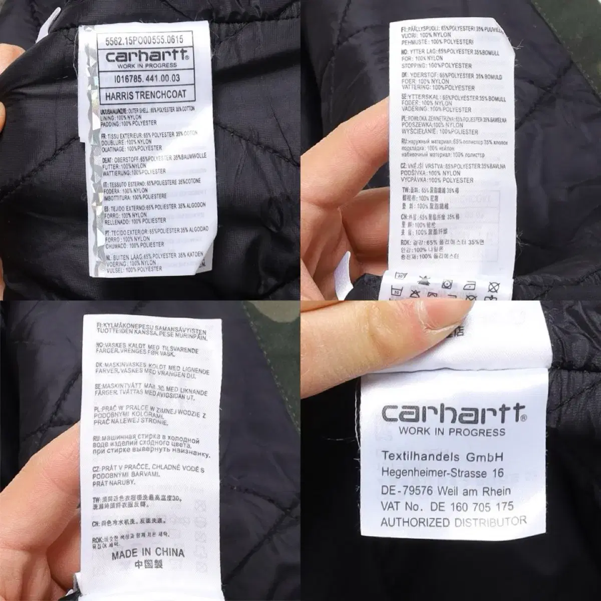 Carhartt Camo Pattern Harris Trenchcoat