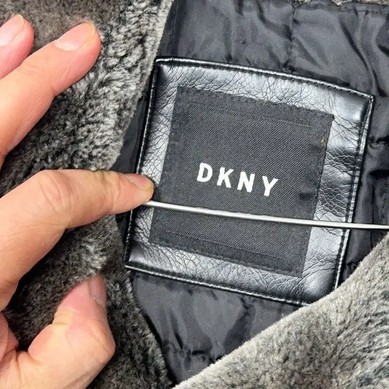 DKNY 남성 빈티지 레더 무스탕 자켓 L