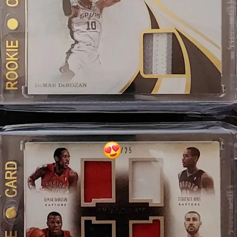 panini demar derozan jersey cards  2장 랏