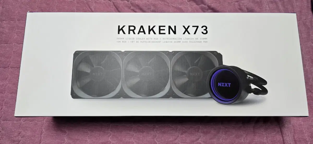 NZXT 크라켄 X73 풀박스 수냉쿨러 팝니다.