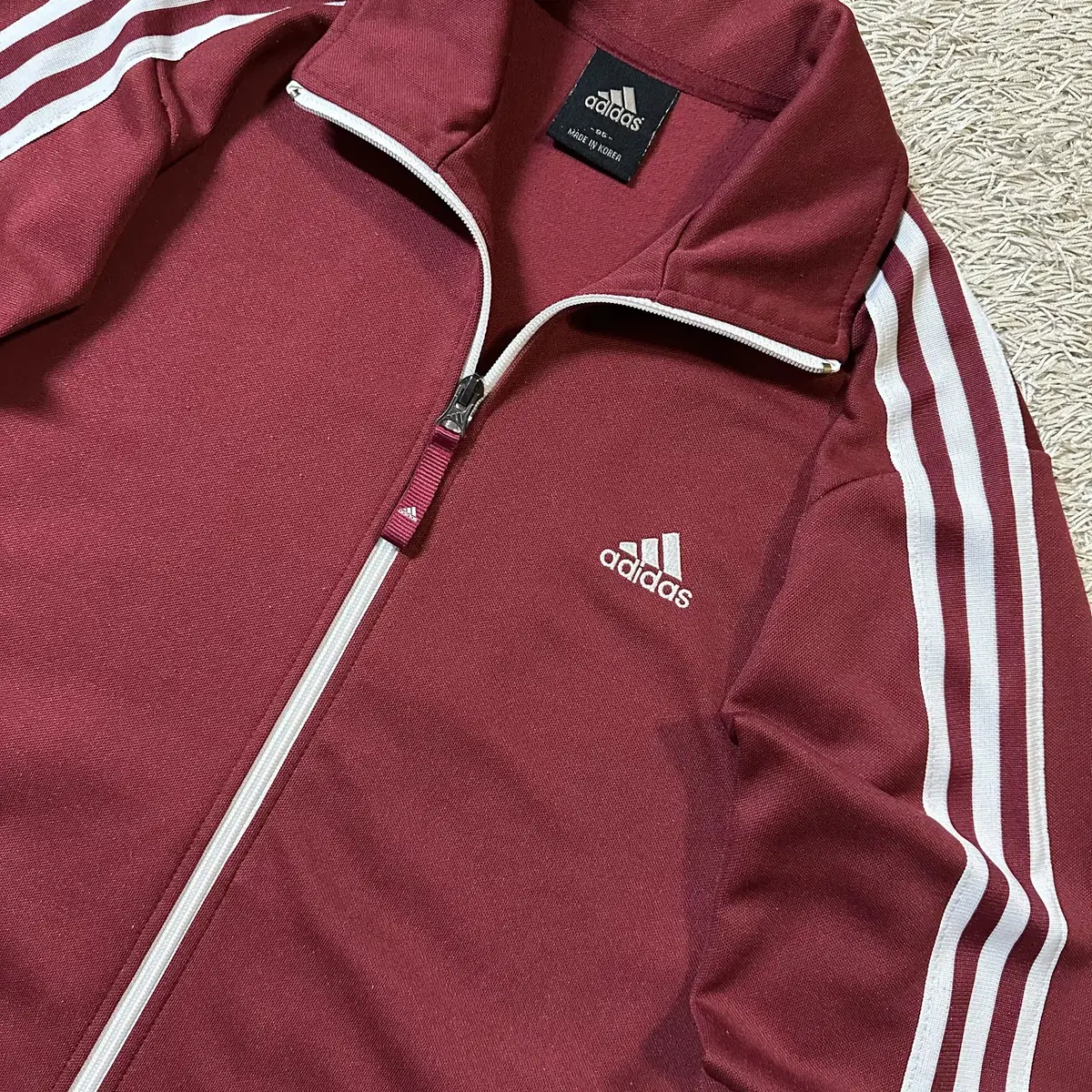 [M] 대장급) 아디다스 ADIDAS 삼각로고 트랙탑 져지 버건디