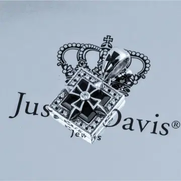 새상품급! 저스틴 데이비스 SPJ601 스퀘어 오닉스 펜던트