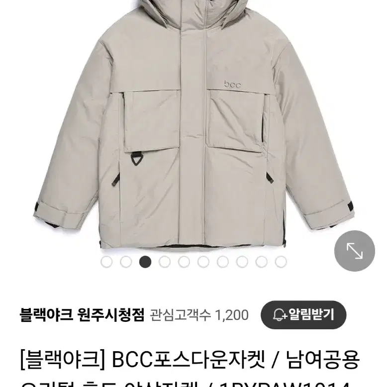 95-100) 블랙야크 BCC 포스 다운 자켓 / 새것수준