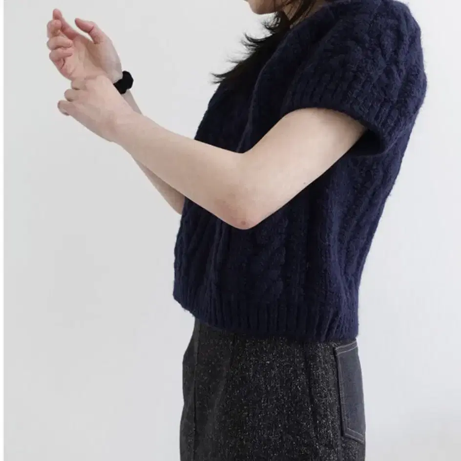 [새상품] 모크 m.o.k wool grain skirt M