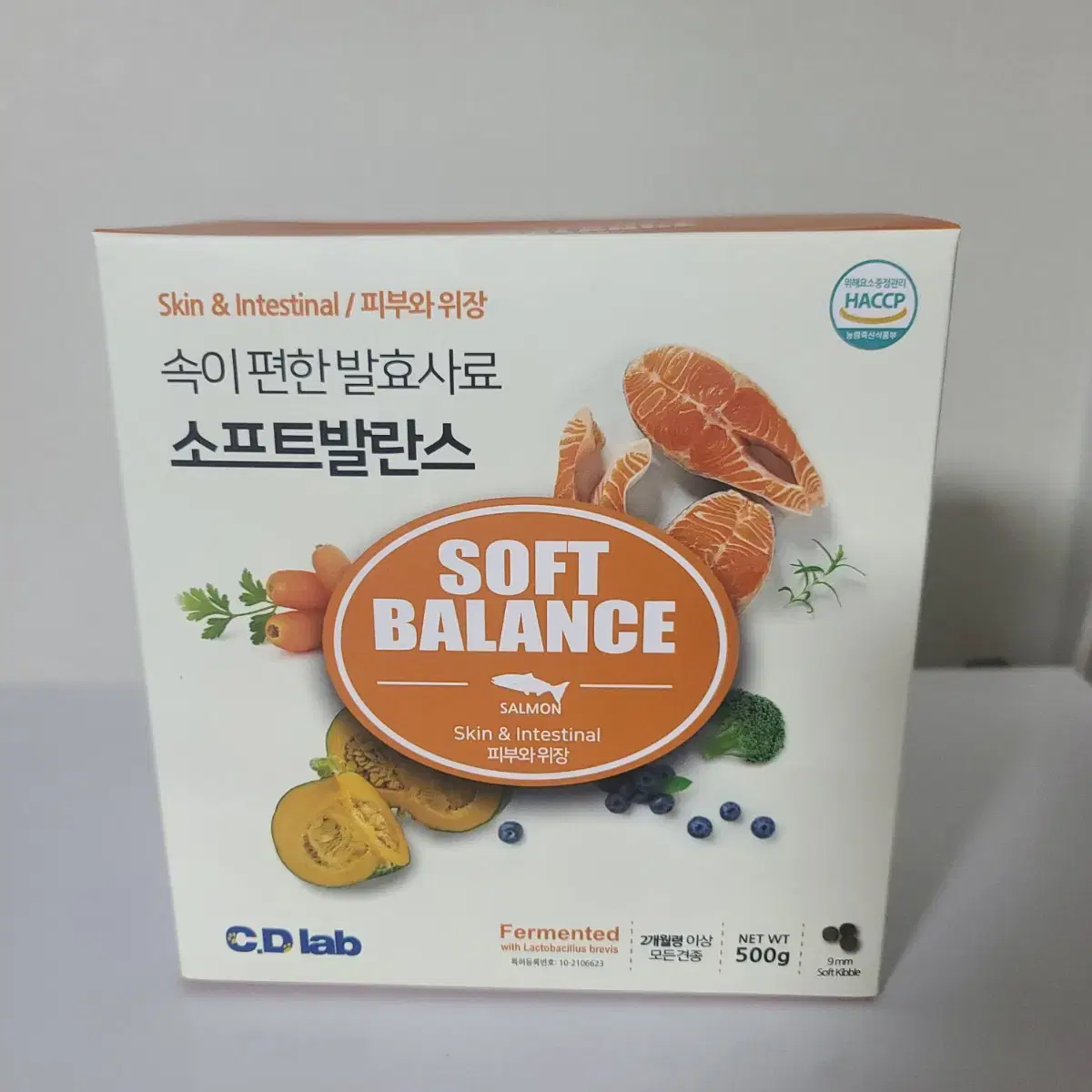 소프트발란스 연어 강아지 사료 900g