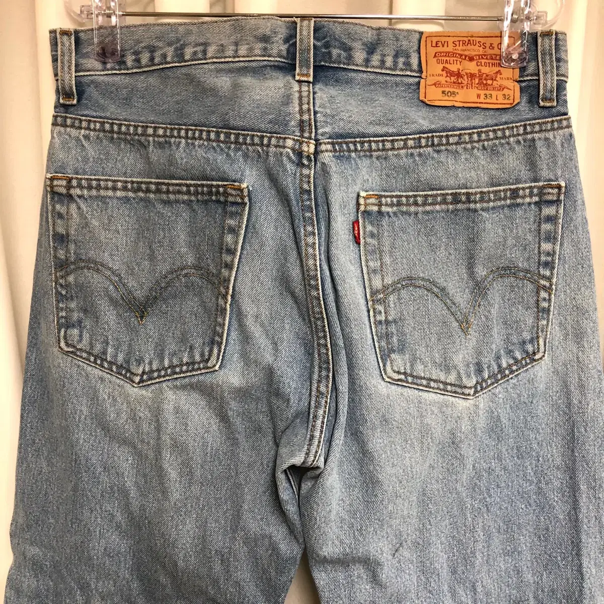 Levi's 505 레귤러 핏 데님 팬츠(W33)