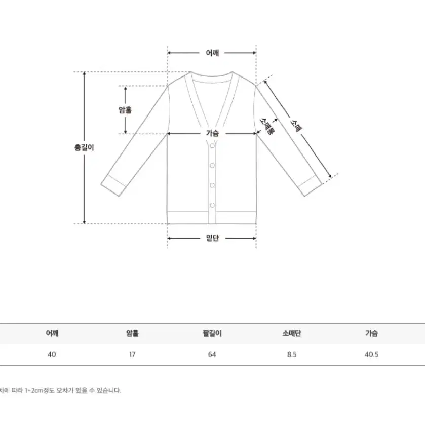 세컨드세컨 보세 가디건 핑크