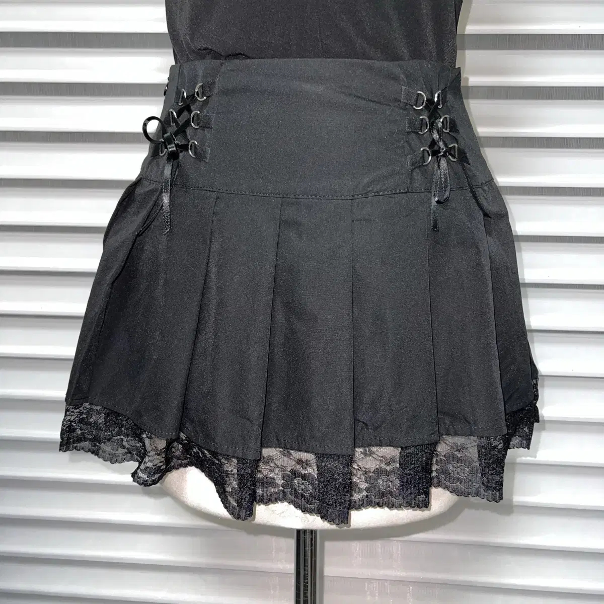 Black Lace Corset Gothic Skirt 고스 고딕 공겜