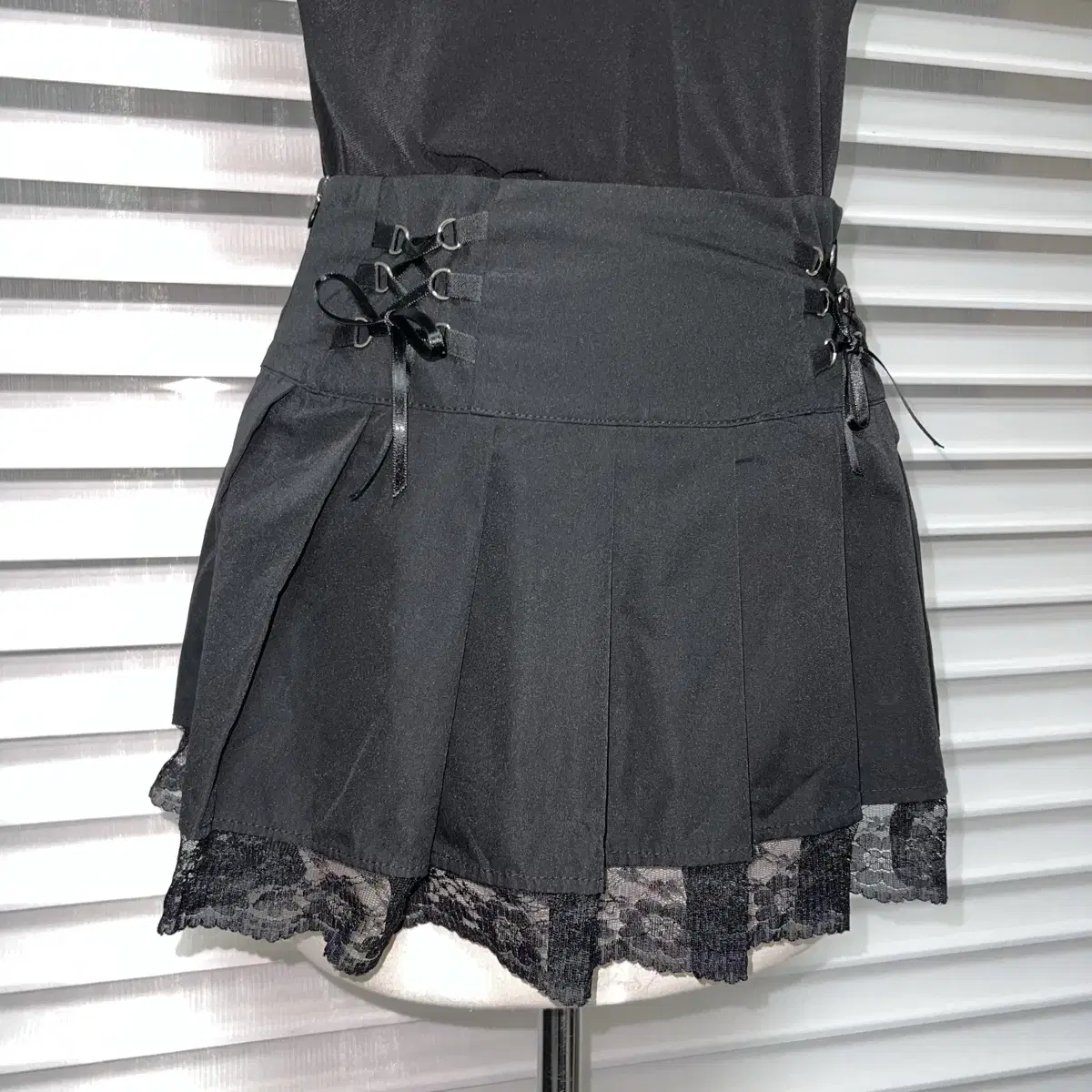 Black Lace Corset Gothic Skirt 고스 고딕 공겜