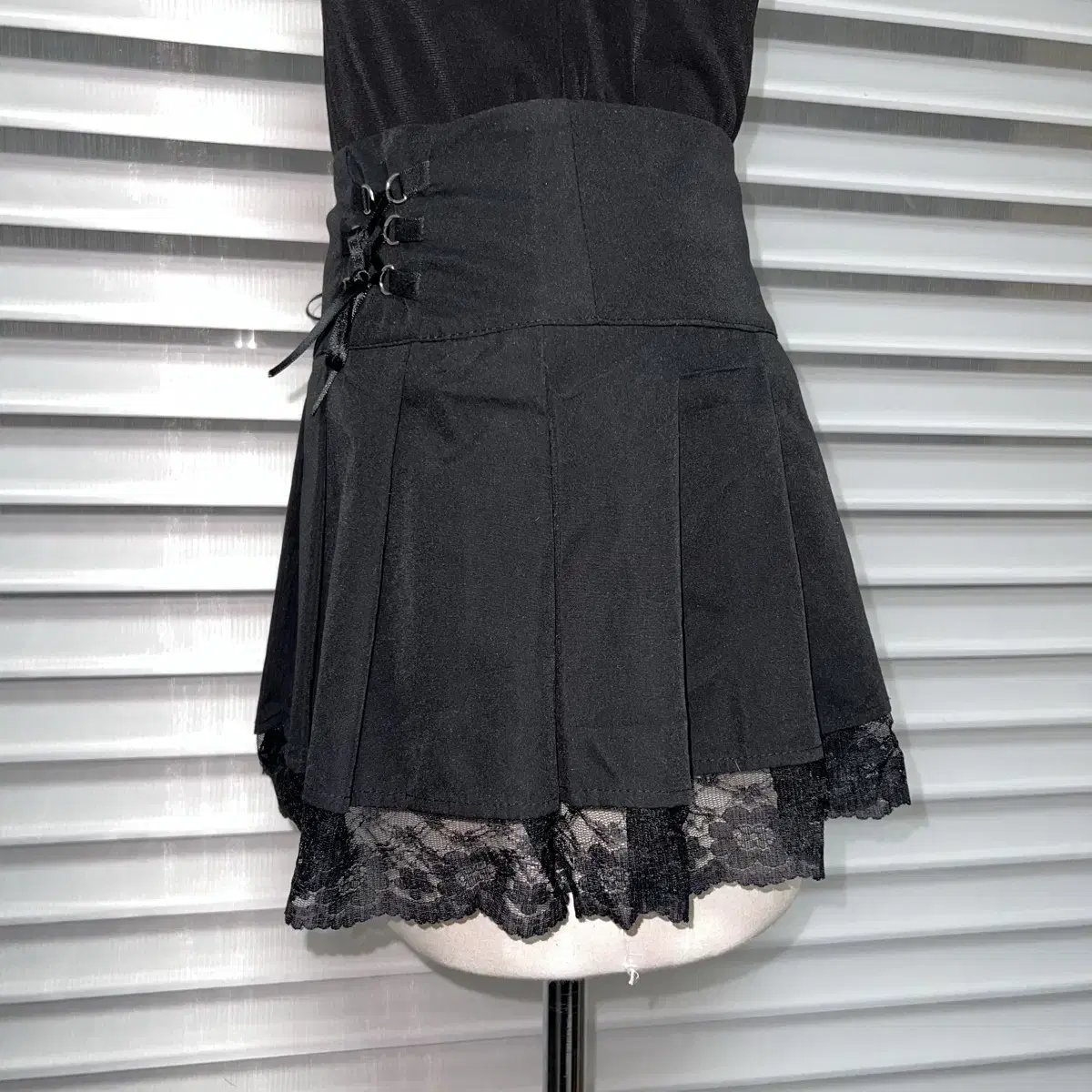 Black Lace Corset Gothic Skirt 고스 고딕 공겜