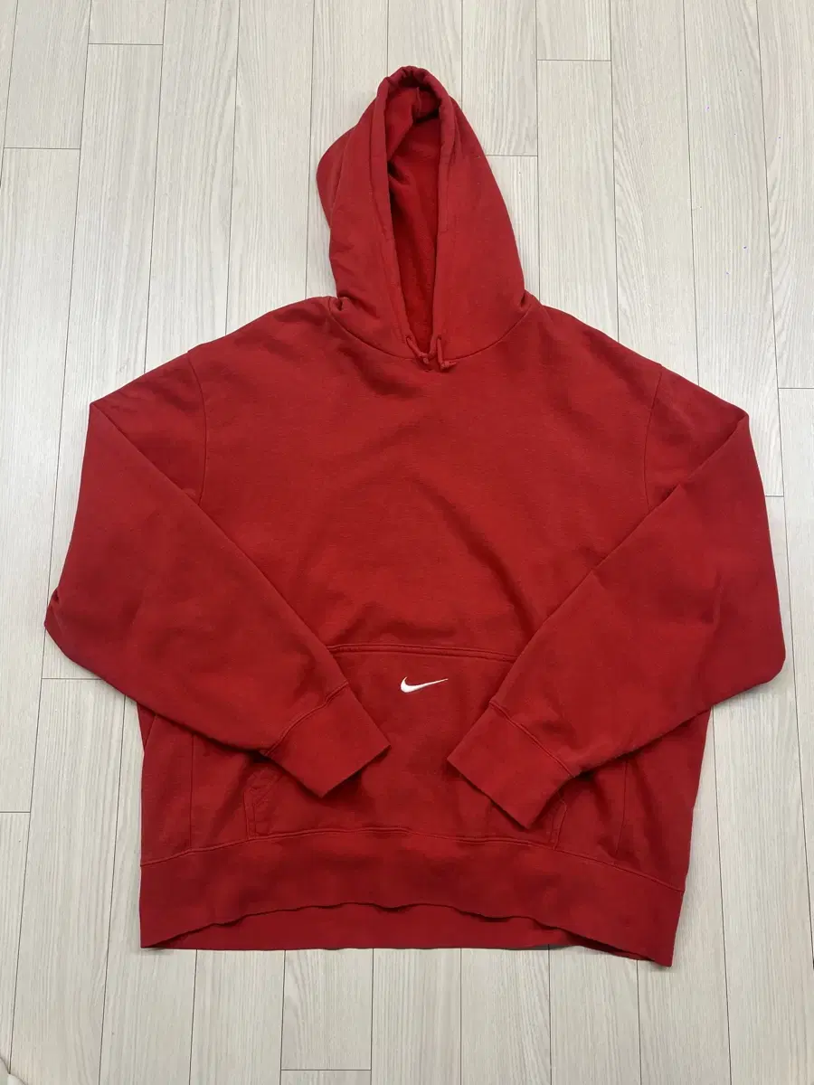 90s nike 올드 나이키 빈티지 후드티 레드 XL (105-110)