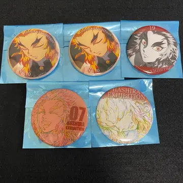 [귀멸의 칼날]기둥전 기둥백경 감성 캔뱃지 렌고쿠 쿄쥬로 정리 5점