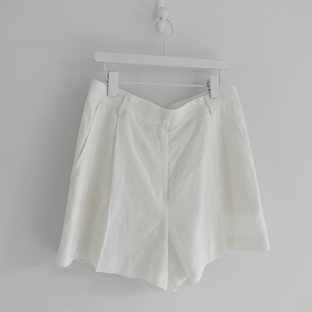 [새상품] [모크 m.o.k] moist linen shorts S