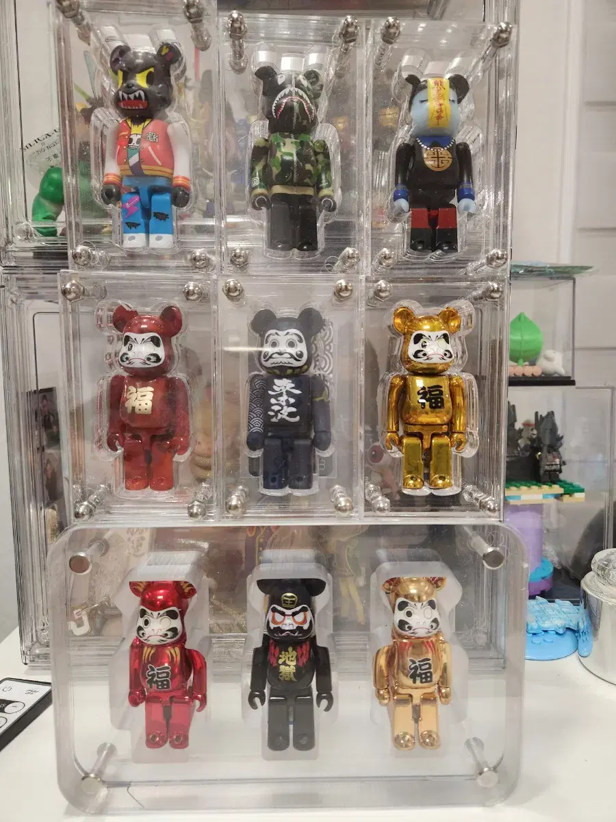 Bearbrick Regular Irregular Beep Daruma, Beep Shark, Dokidoki, Gangshi Total 9