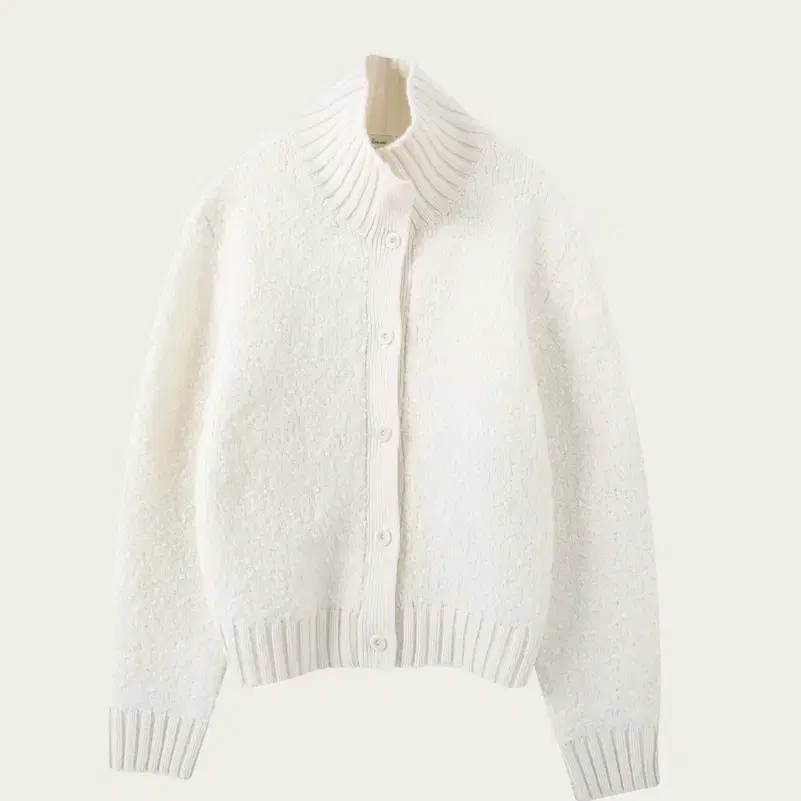 Ribbonbit Boucle snow cardigan Ivory