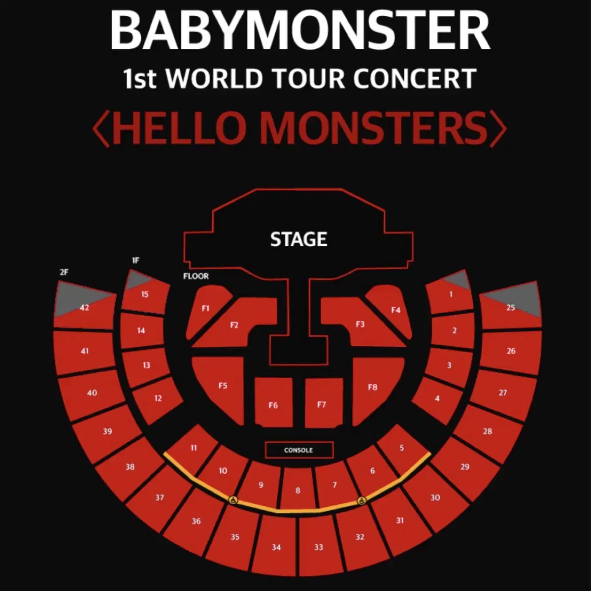 베이비몬스터 콘서트 막콘 플로어 F5 1열 베몬 BABYMOMSTER