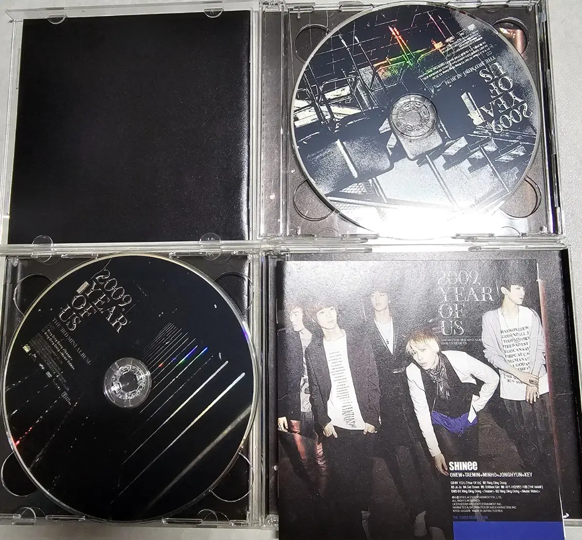 샤이니 일본 앨범 2009 이어오브어스 cd dvd