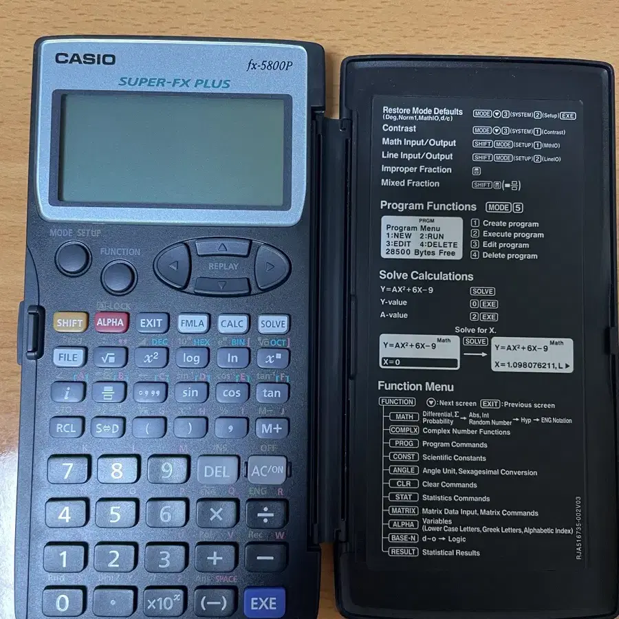 CASIO fx-5800P 계산기