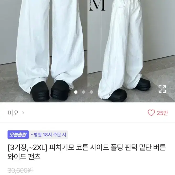 에이블리 미오 빈턱 와이드 팬츠