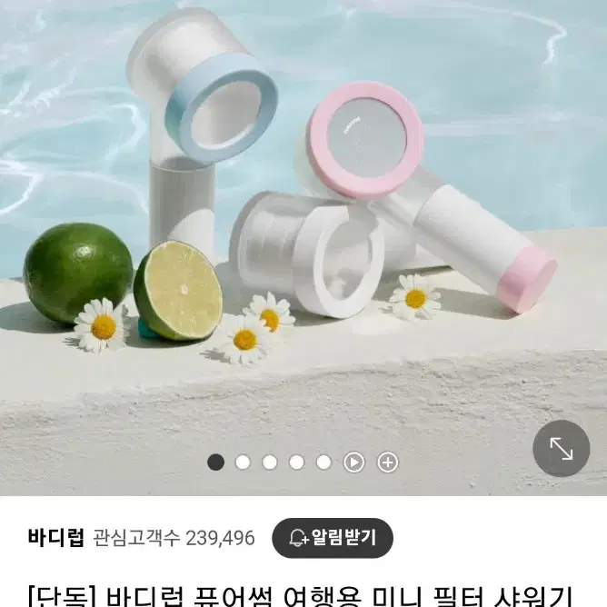 바디럽 퓨어썸 여행용 미니 필터 샤워기