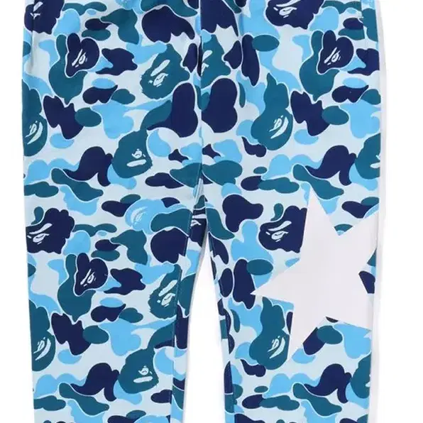 베이프 카모 바지 블루 Bape ABC Camo Sweatpants