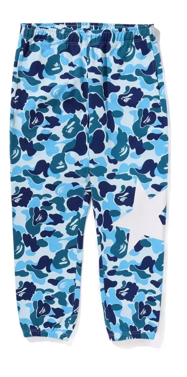 베이프 카모 바지 블루 Bape ABC Camo Sweatpants