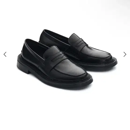 STU Leather Loafer 레더 로퍼 Black 40