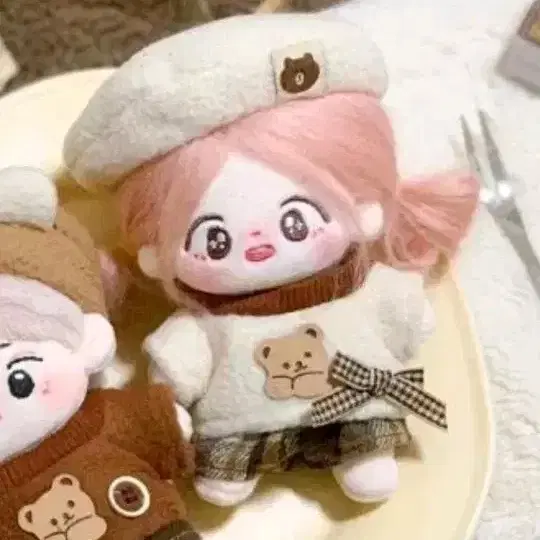 10cm 인형옷 밀크캐슈넛 화이트