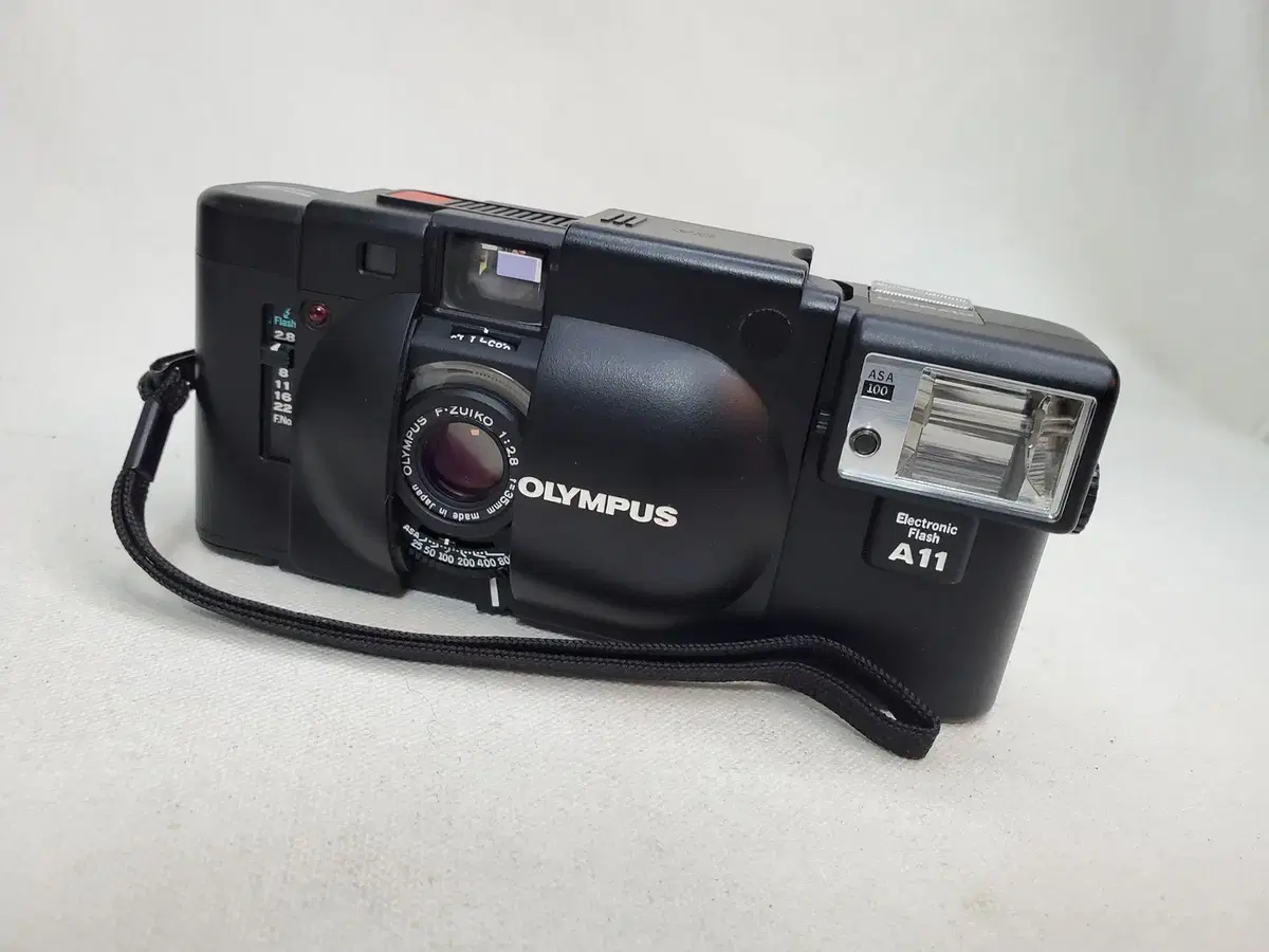 Olympus XA with Flash A11