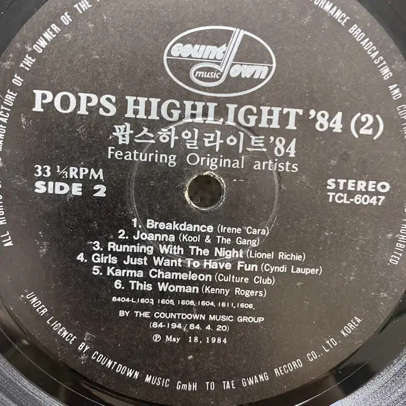 POPS HIGHLIGHT LP / AA7147