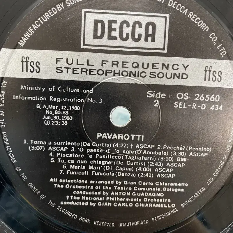 PAVAROTTI LP / AA7150