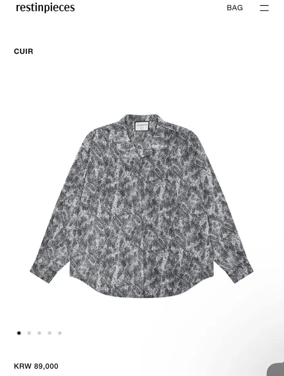 [New]Rest in Pieces CUIR Long Sleeve Shirt M