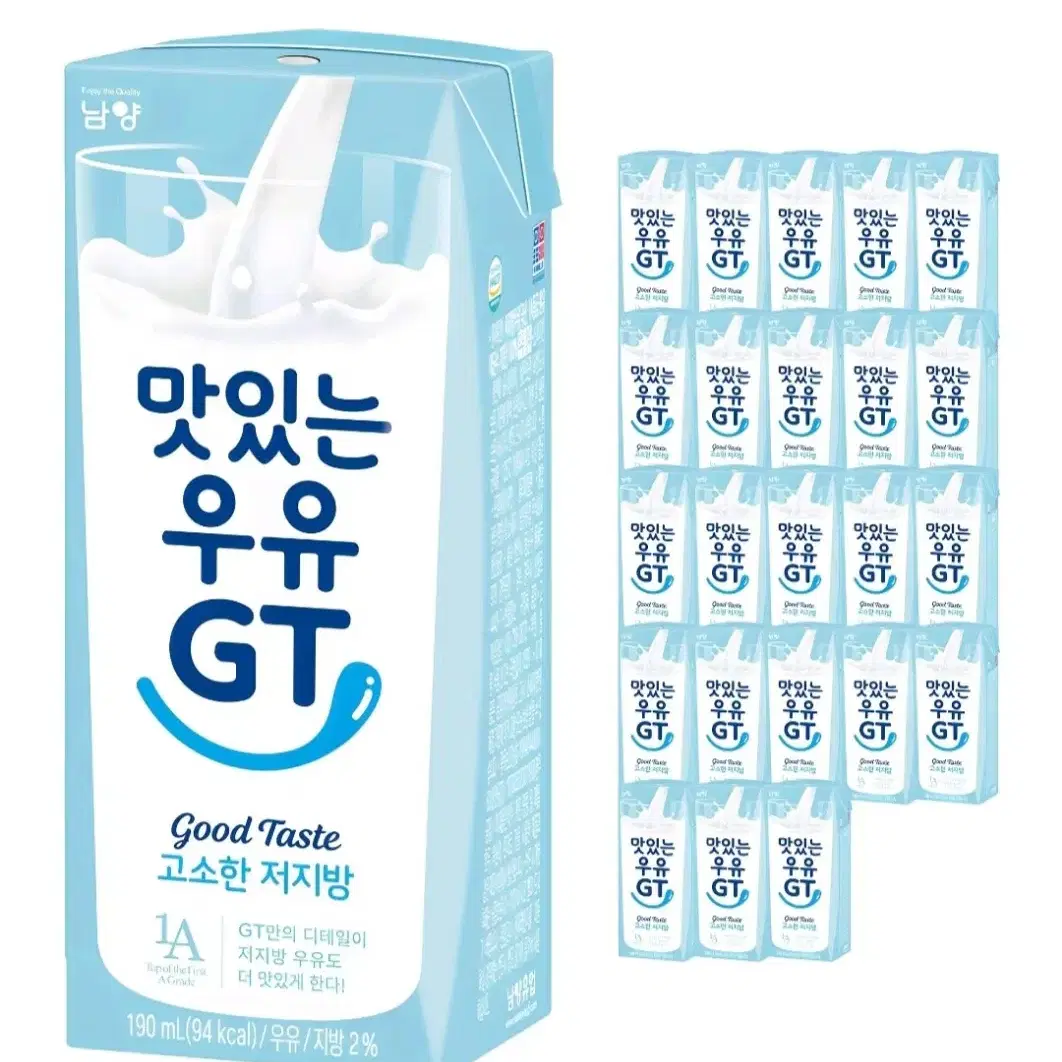 맛있는우유GT 고소한 저지방 멸균우유, 190ml, 24개