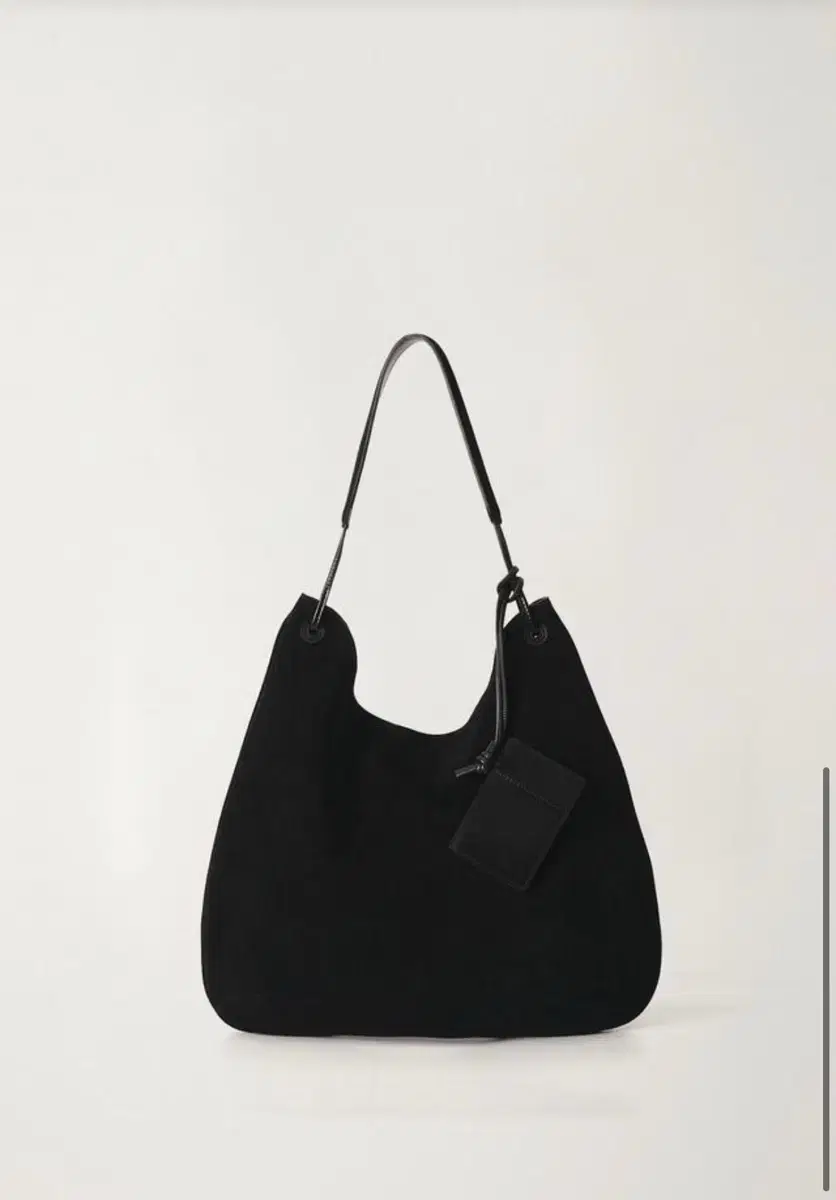 낫띵리튼 Medium shoulder hobo bag (블랙 스웨이드)