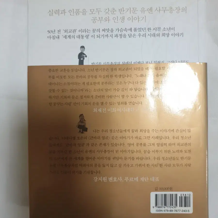 반기문님의 바보처럼 공부하고 천재처럼 꿈꿔라