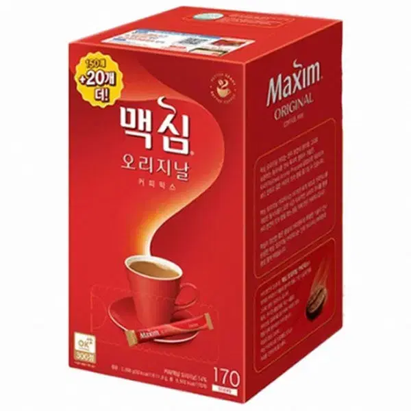 무료배송-맥심 오리지날 커피믹스 170T