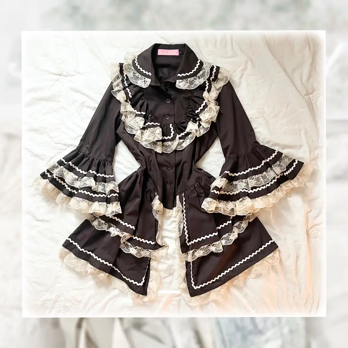 BODYLINE brown lace layered onepiece