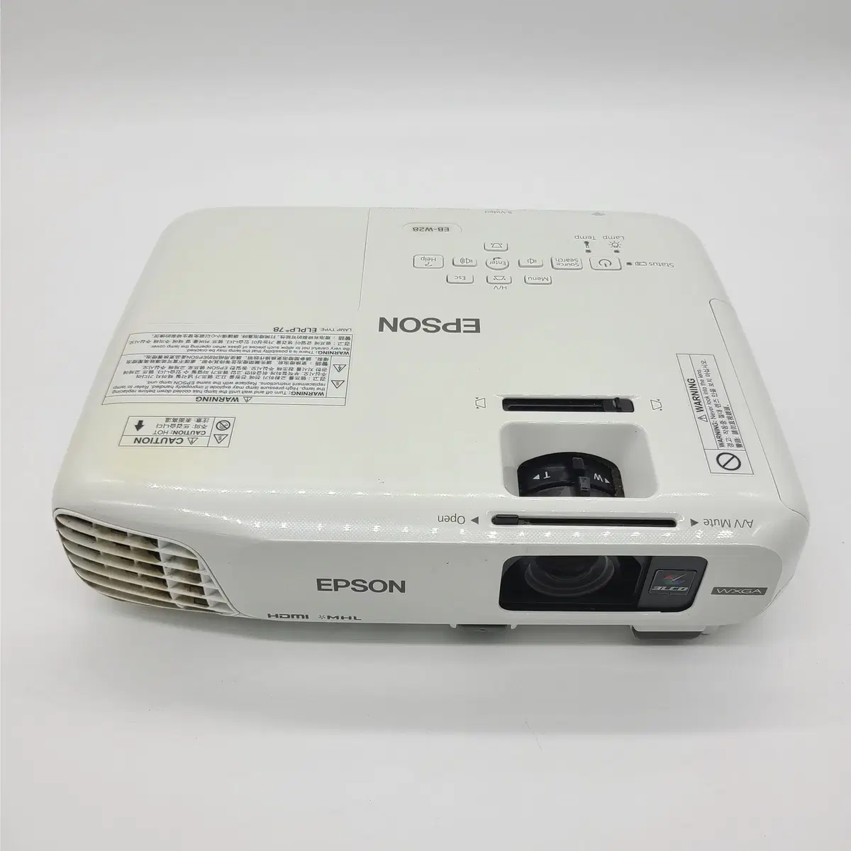 Epson EB-W28 3000 ANSI WXGA used beam projector