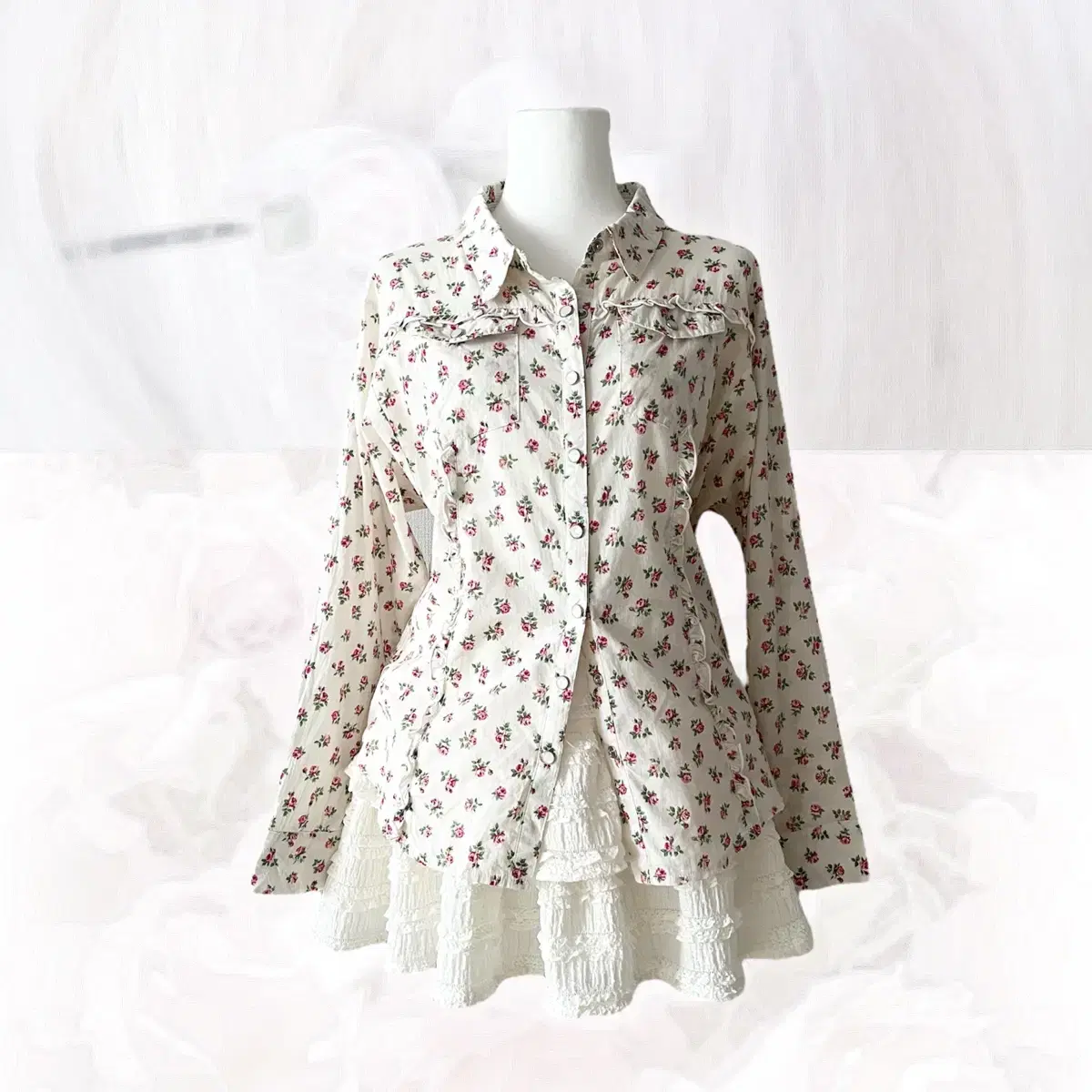 Liz Lisa  mini flower 2way shirt