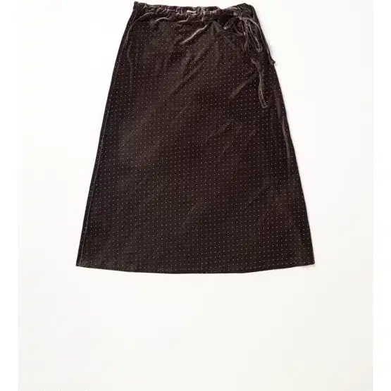 비아플레인 VIA NERI STRAP VELVET SKIRT