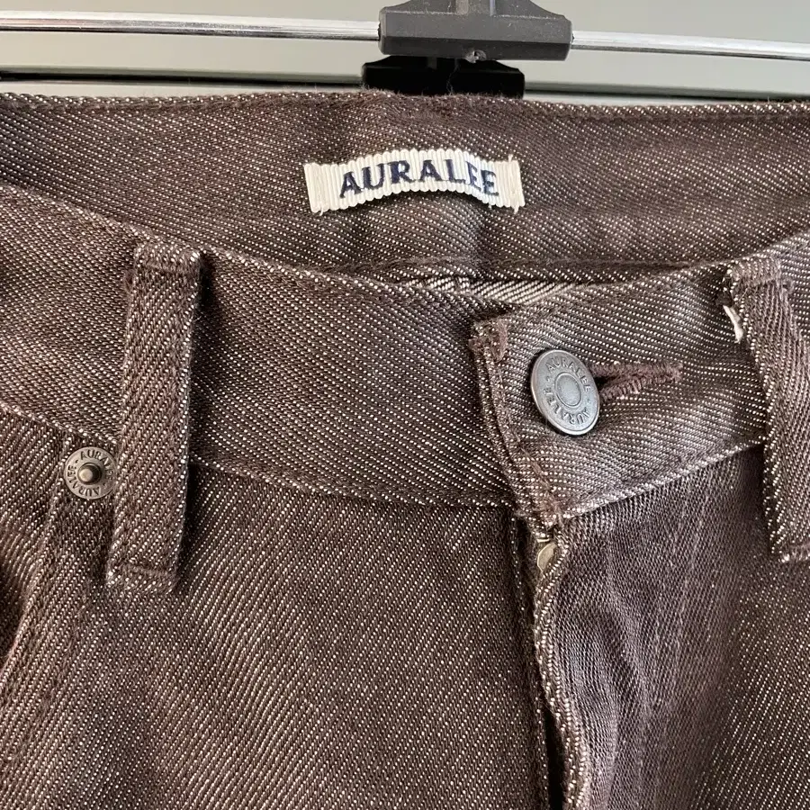 Auralee Hard Twist Denim Wide Pants 오라리