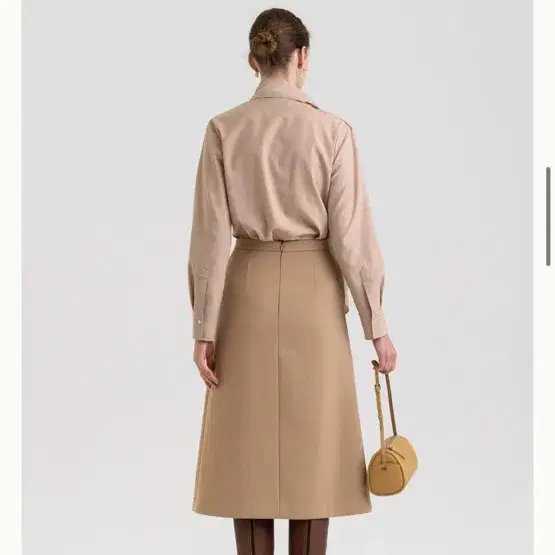 킨더살몬 A-line Skirt Camel