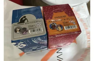 미개봉 새상품 에반게리온 캔배지 컬렉션 아스카와 카오루 10개입 2BOX