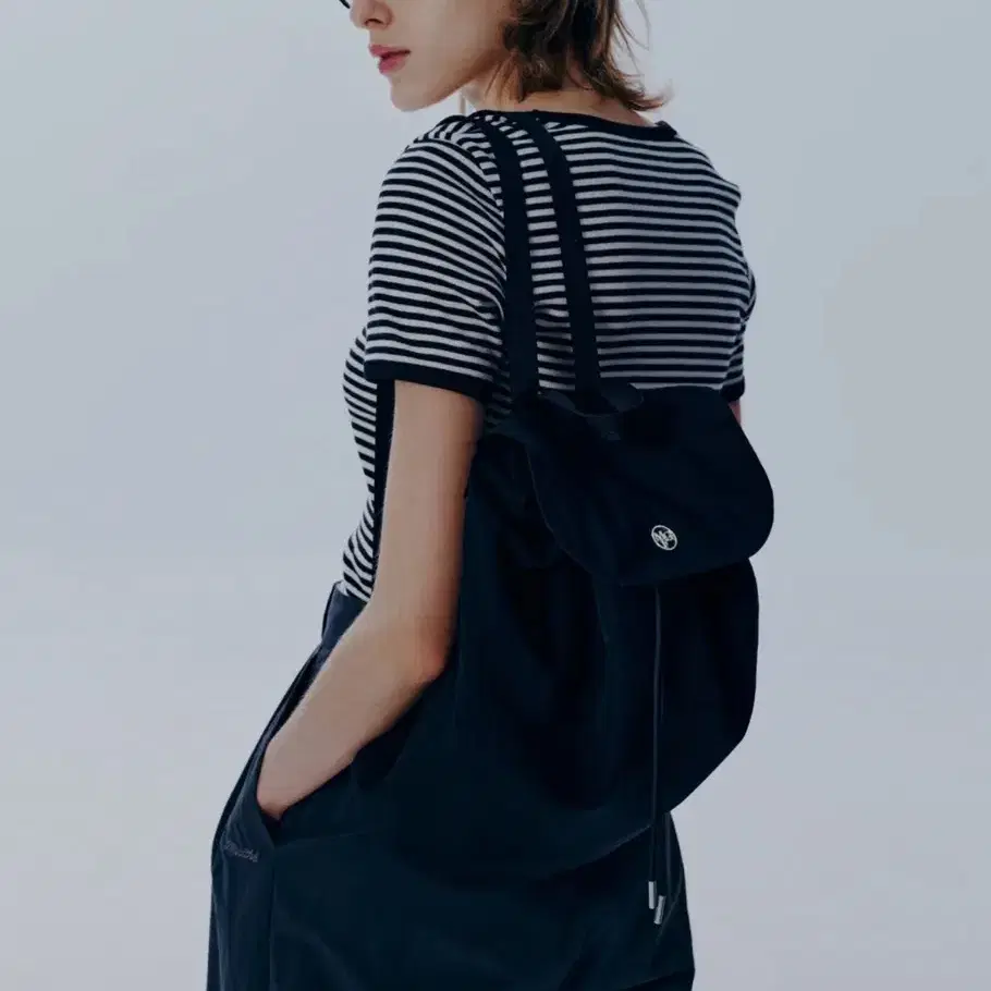 마리떼 백팩 CIRCLE LOGO BACKPACK black