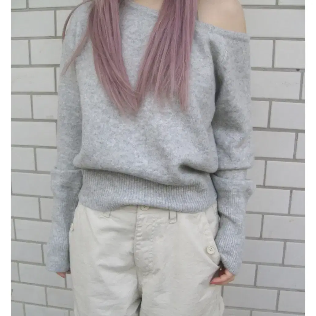 아워캐비넷 netty shoulder knit