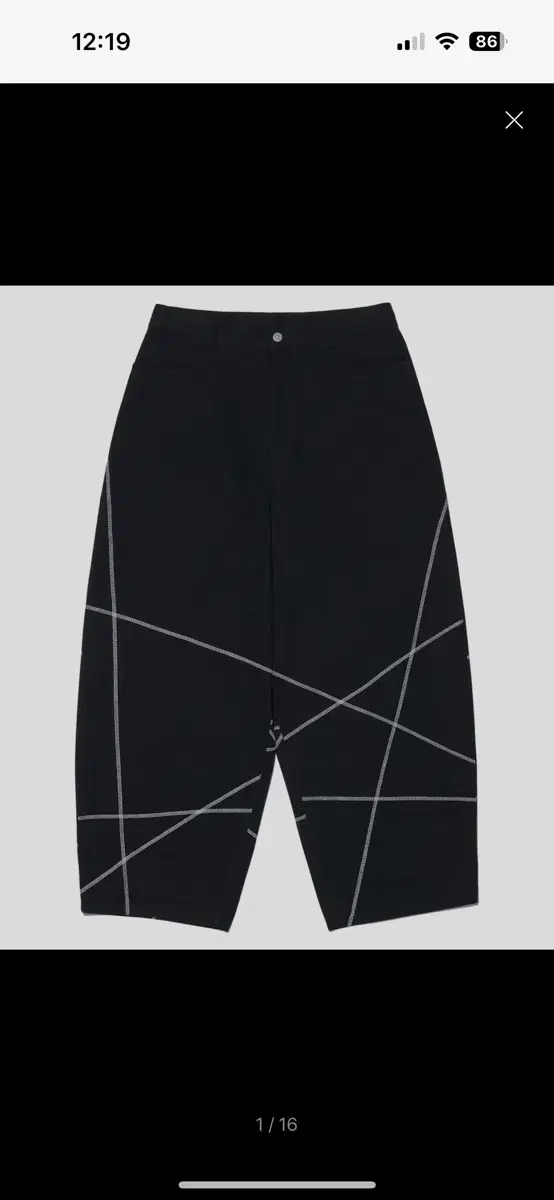 노메뉴얼 팬츠 S.L WIDE PANTS - BLACK