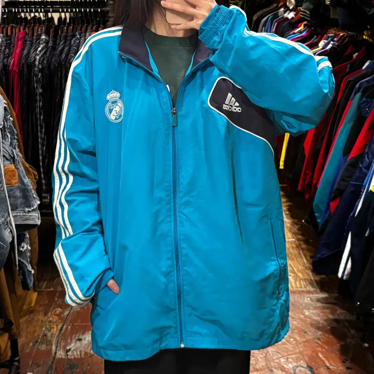 [HI] ADIDAS 아디다스 레알마드리드 트랙탑 바람막이 XL