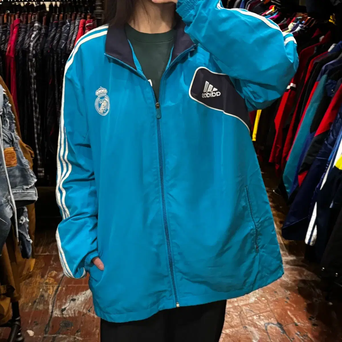 [HI] ADIDAS 아디다스 레알마드리드 트랙탑 바람막이 XL