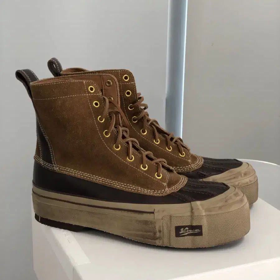 새제품 12 / 비즈빔 Visvim 디코이 덕부츠 카멜 GPatten