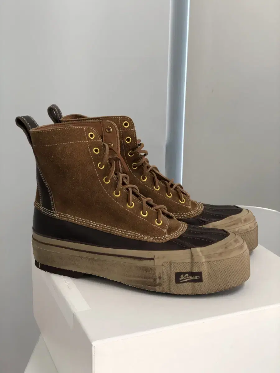 새제품 12 / 비즈빔 Visvim 디코이 덕부츠 카멜 GPatten